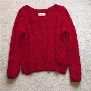 Red Hollister Sweater